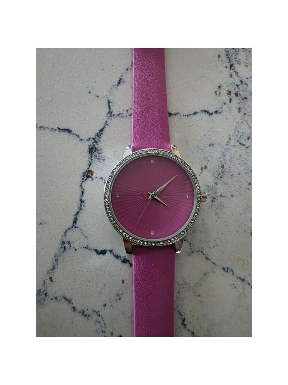 Women's Croton Pink & Silver Watch, One Size